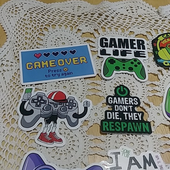 Video Gamer stickers for tablets, laptop, lockers, crafts, scrapbookng - Picture 3 of 5